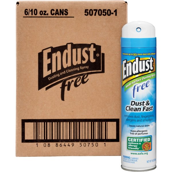 Diversey ENDUST Free Dusting & Cleaning Spray, 10.02 oz (0.63 lb) 6 PK DVOCB507501CT